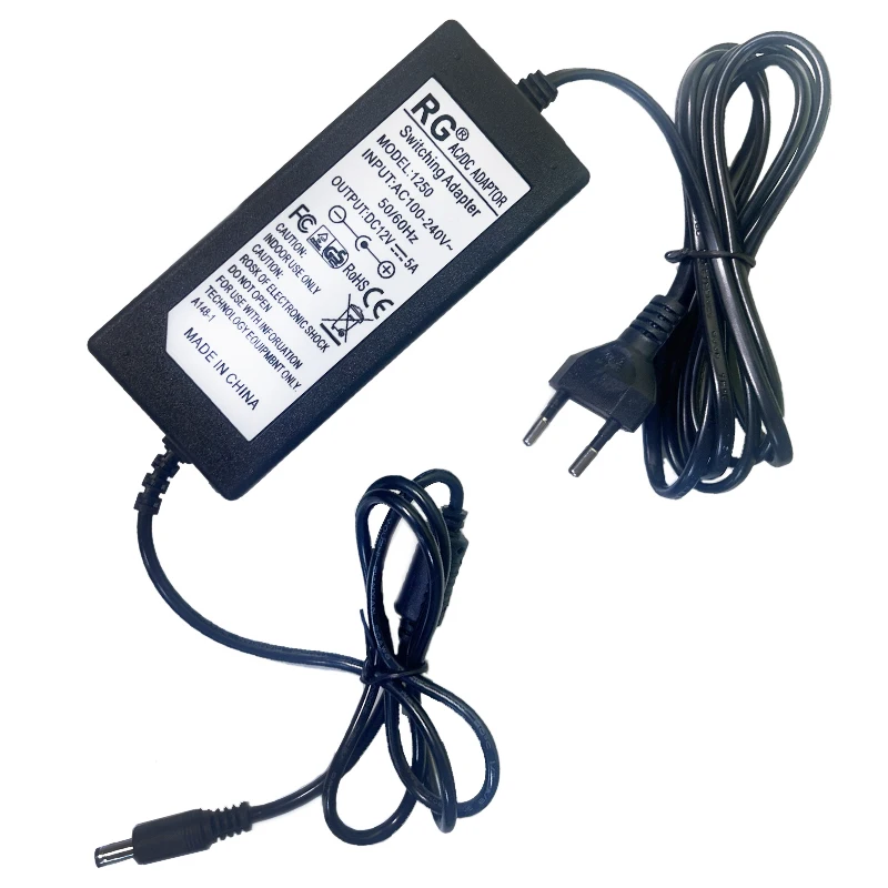 5A 12V AC power adapter For LED Video Light / LED lights YN600AIR YN600RGB YN300 III YN360 YN308 YN608 YN600L II YN660 LED