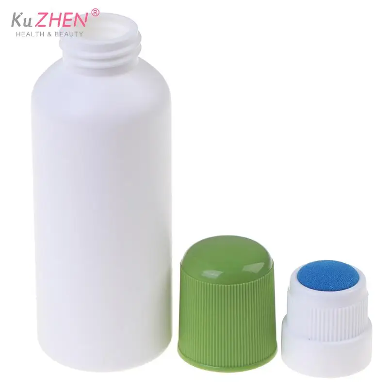 White 20/50/60/100ML Soreness Liquid Bottle With Sponge Applicator, Medicine Liquid Bottle With Blue Sponge Head High Quality