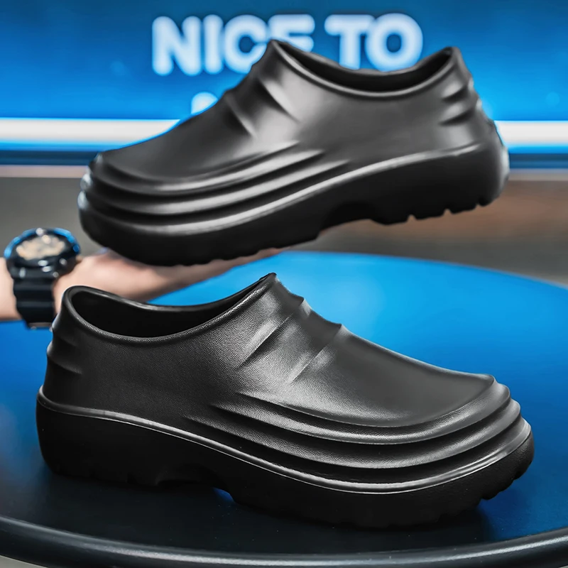 Summer Chef Shoes Anti Slip and Oil Proof Work Shoes Lazy Slippers Casual Trendy Slippers One Step Fashion Shoes Sports Shoes