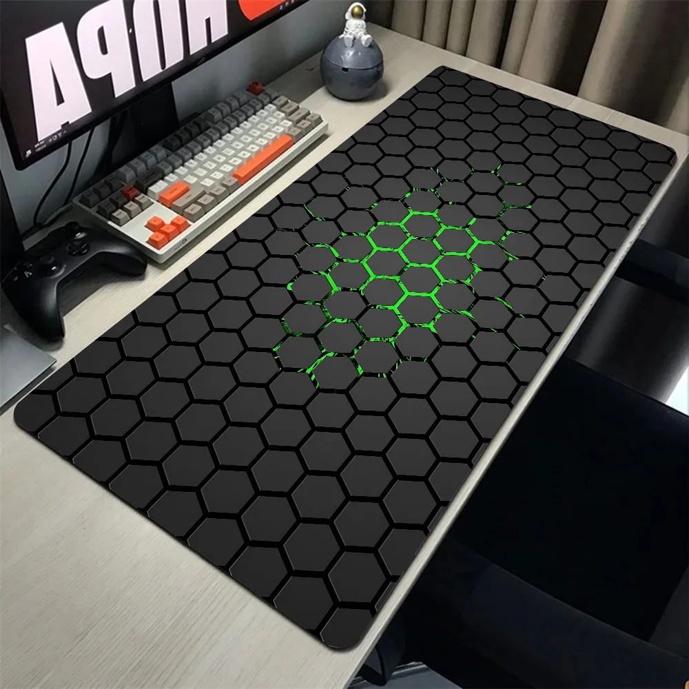 Grid Honeycomb Mousepad Mouse Mat With Pad gaming accessories Prime Gaming XXL Keyboard Pad Stitch Padding Mat