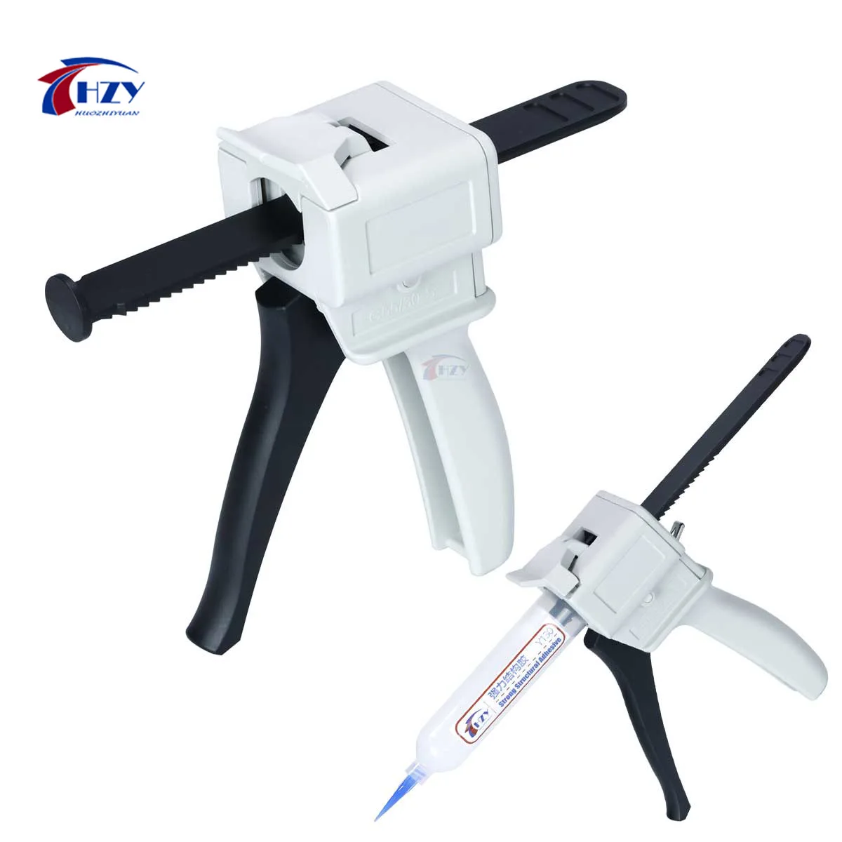 HZY 30/55ml UV Glue Gun Manual Caulking Gun Single Liquid Gun 30cc55cc Glue Gun Epoxy Glue Applicator Dispensing Syringe Barrel