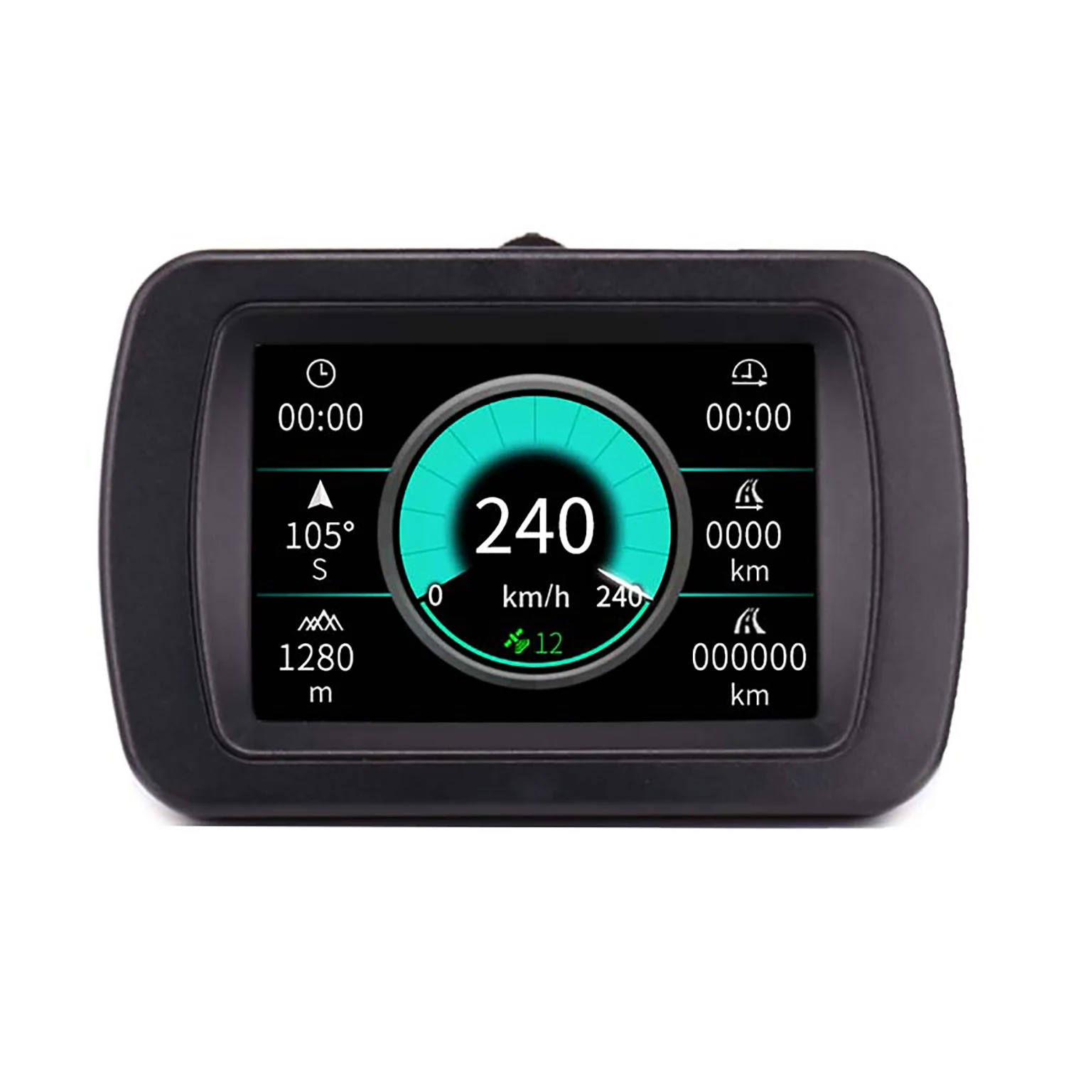 Nieuwe Head Up Display A65 HUD GPS Off-road multifunctionele OBD Digitale Display Meter Kompas Inclinometer Snelheidsmeter Universeel