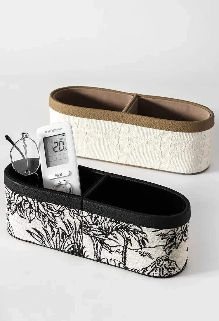 

Ahunderjiaz-многофункциональный кожаный ящик для хранения, французский ретро, гостиная, украшение рабочего стола, домашние ящики для хранения