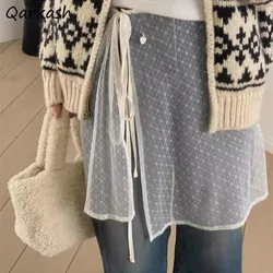 Kadınlar için şeffaf Etekler Dış Giyim Niş Tasarım Moda Kız Giyim Bahar Tüm Maç Yumuşak Öğrenciler Koleji Ince Mini Güzel Yeni