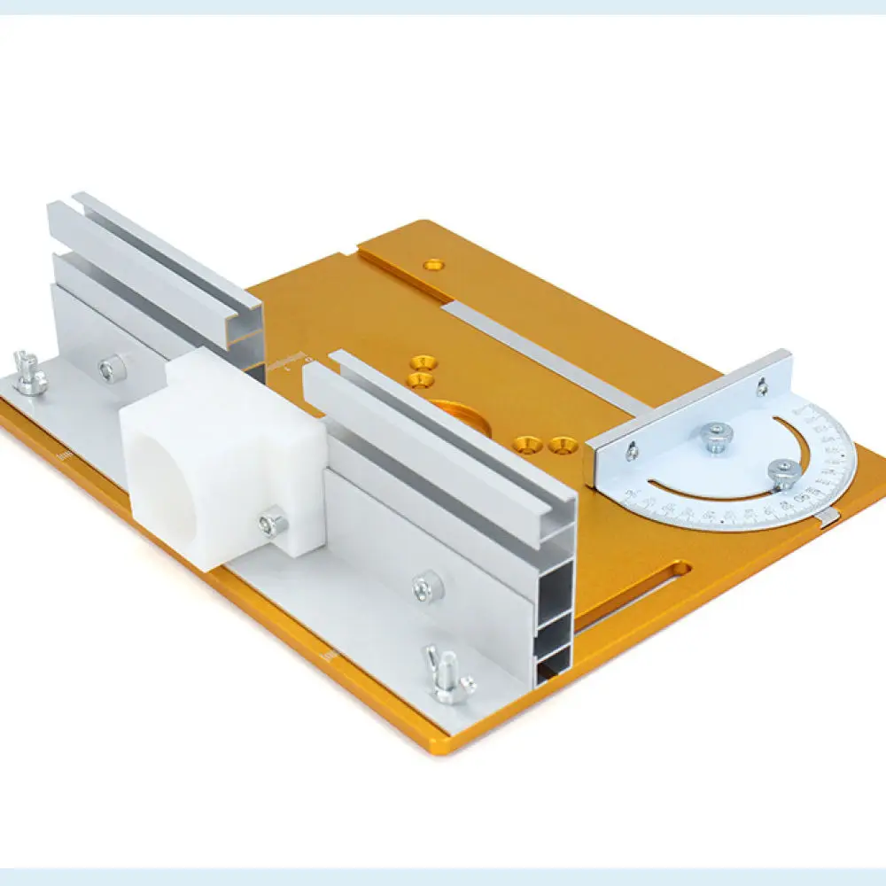 C8 Woodworking Router Base Plate Aluminum Alloy Milling Machine Table Bench Flip Board Professional Trim Accessory