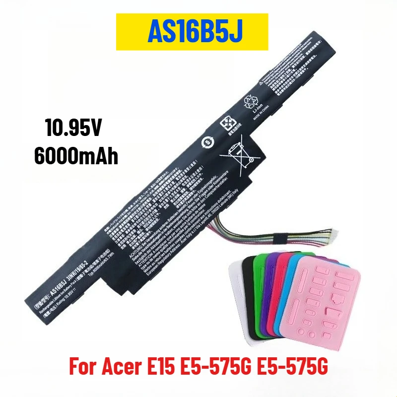 

10.95V 6000mAh AS16B5J for Acer E15 E5-575G E5-575G F5-573G AS16B8J Built-in Laptop Battery