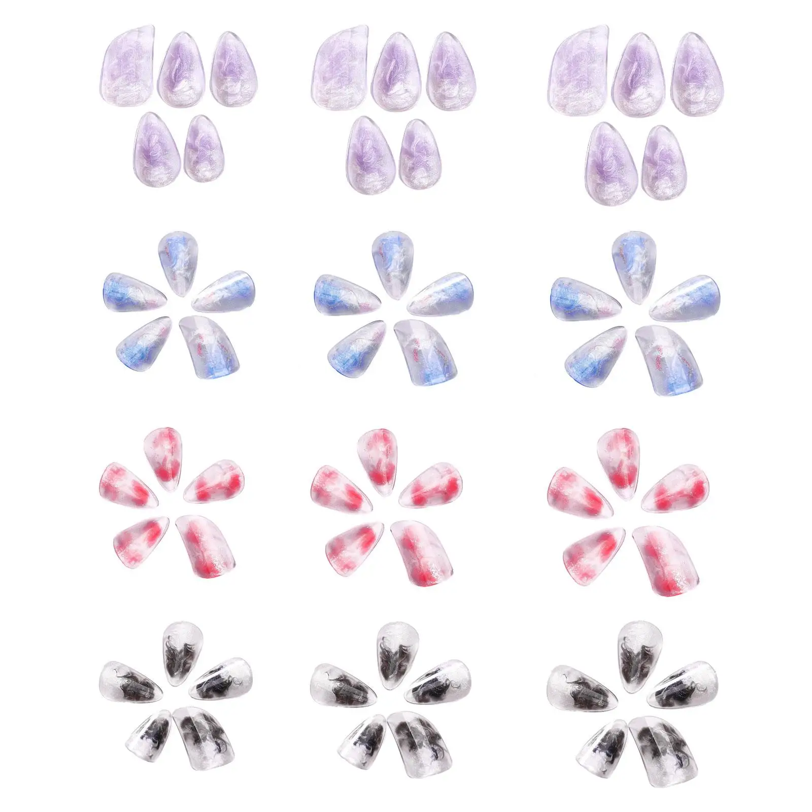 Pipa Nails Practice Pipa Finger Picks Ergonomic Comfort Lightweight Unique PC for String Instrument Playing for Professionals