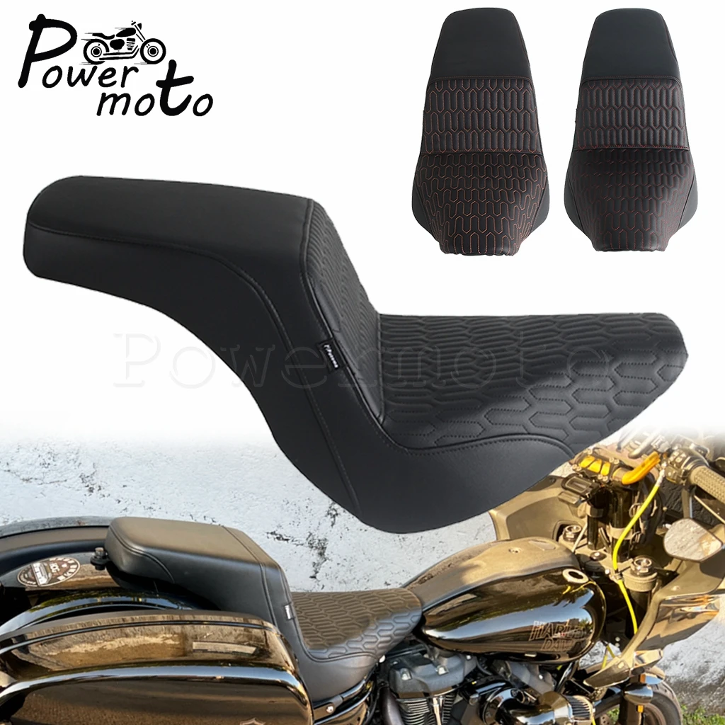 Two Up Motorcycle Driver Passenger Seat For Harley Softail Low Rider ST FXLRST FXLRS 22-24 Low Rider FXLR Sport Glide FLSB 18-21