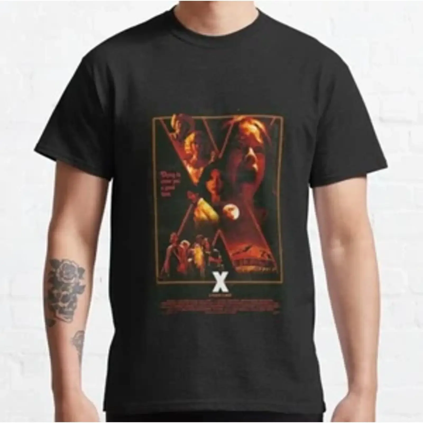 Pearl X Maxxxine 2024 Mia Goth Film Horror Movie Classic T Shirt vintage Washed Versatile Unisex designer clothes fashion Soft