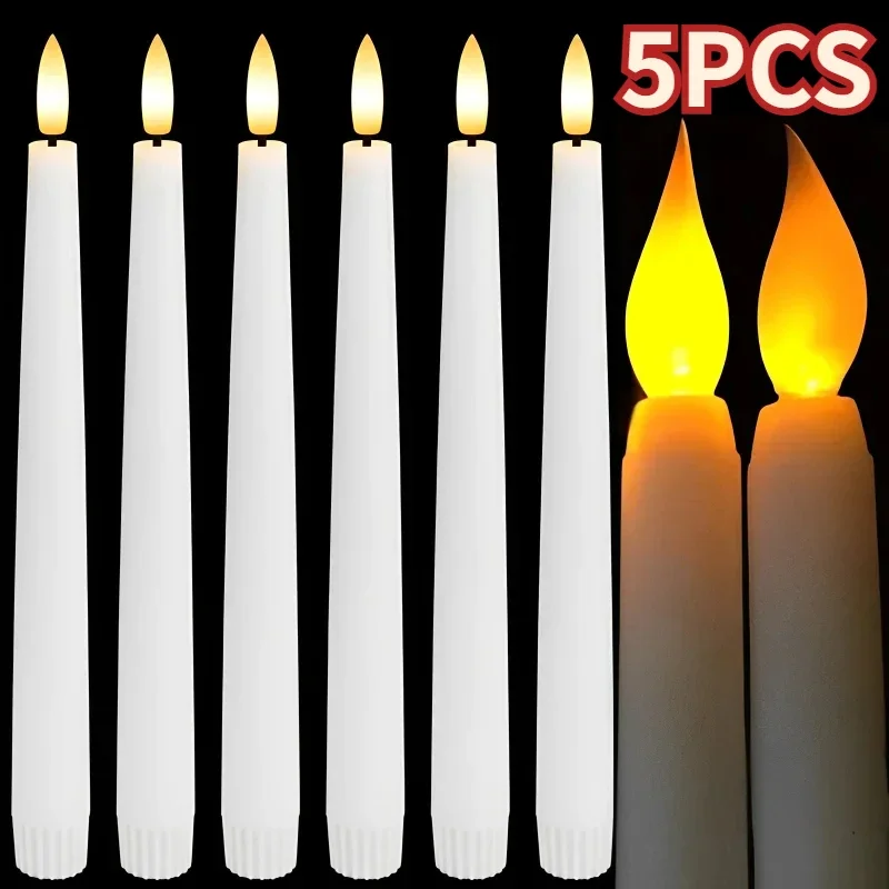 3/1 stücke lange LED Kerze flammen los spitzes Kerzenlicht batterie betriebenes Kerzenlicht für Geburtstag Hochzeit Dinner Party Dekoration