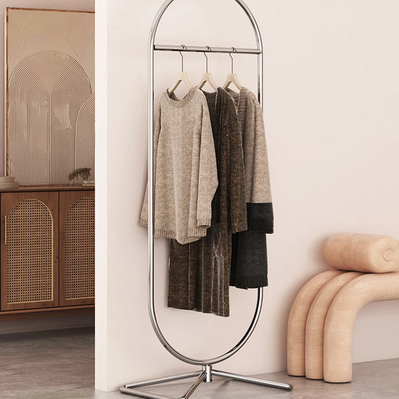 Floor Metal Hanger Bedroom Closets Nordic Decorative Spiral Clothing Rack Modern Dressing Room Arara De Roupa Hallway Furniture