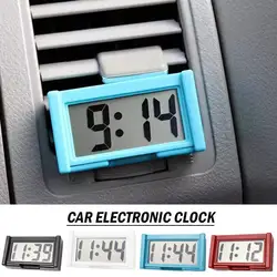 Digital Car Clock Small Car Dashboard Clock Self Adhesive Stick Mini Digital Clock Car Accessories For Vehicles Accessories