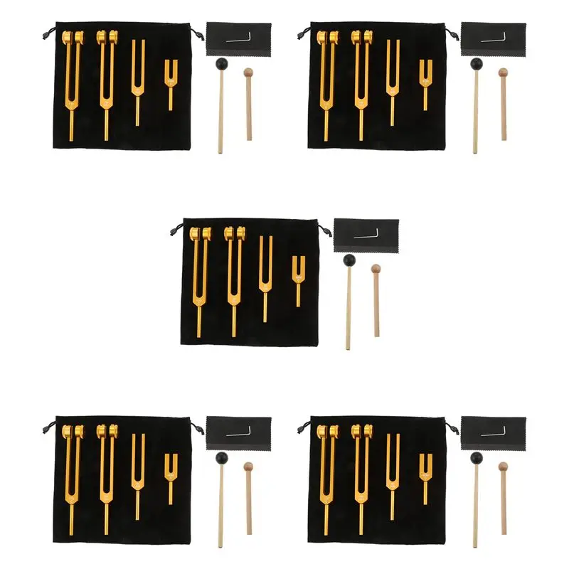 A89E-20Pcs Tuning Fork Set (4096C, MI528, 128C, OM136.1),Body Tuning Forks For Chakra Set, Sound
