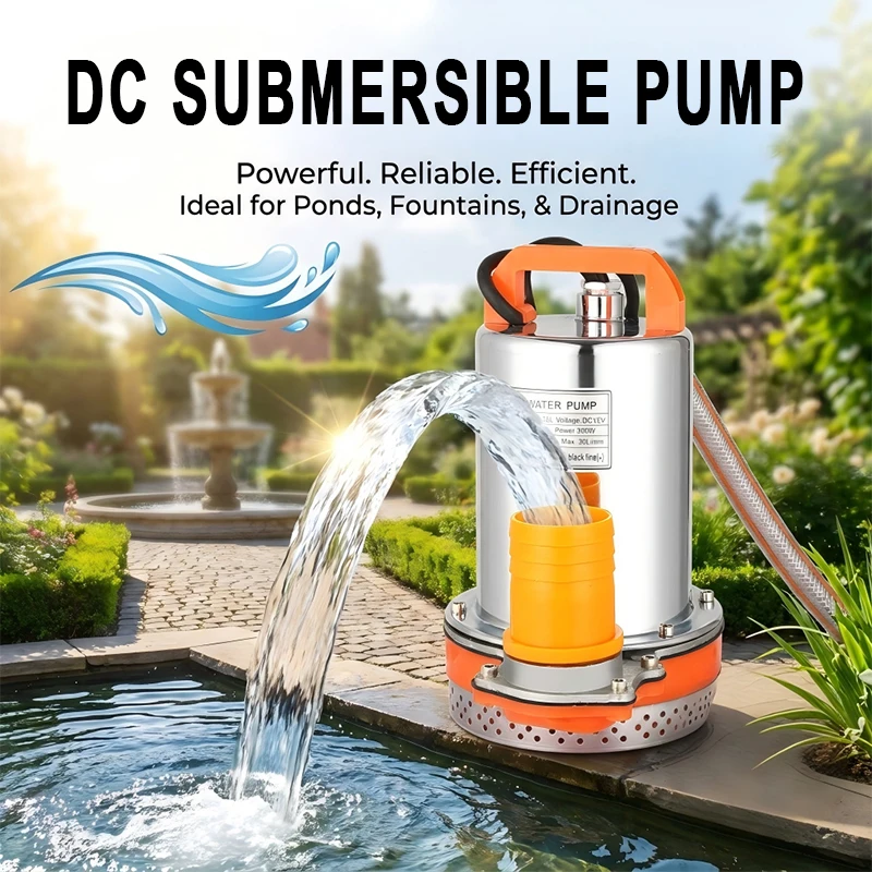DC Submersible Pumps 2inch/1inch Solar Water Pump High Head High Flow Solar Water Pump Home Outdoor Gardening Pump 12V 24V 48V