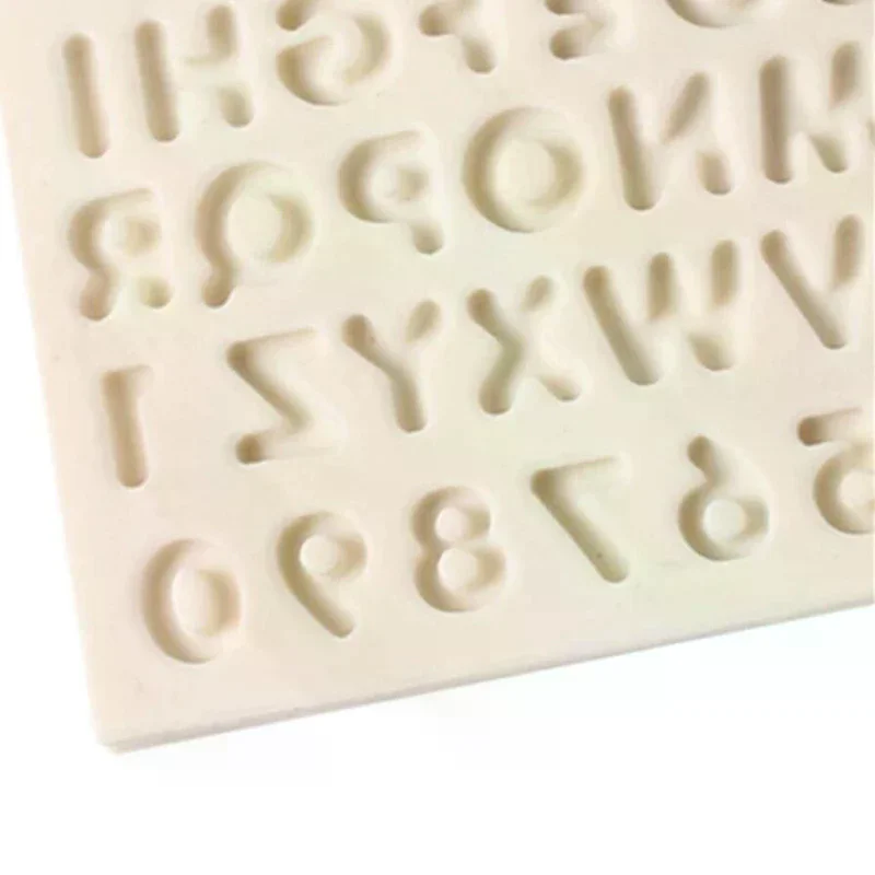 .1Pc Silicone Letters Numbers Fondant Cake Mold DIY Sugarcraft Chocolate Baking Decor. view 5