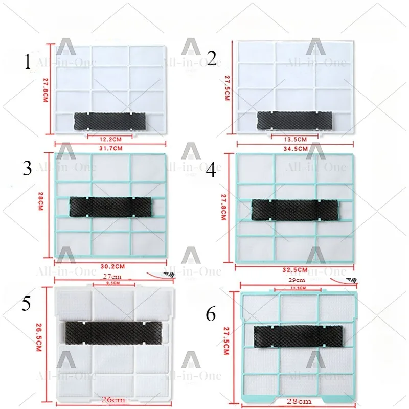 air conditioner hanging filter indoor unit universal 1 horse 1.5 dust filter accessories