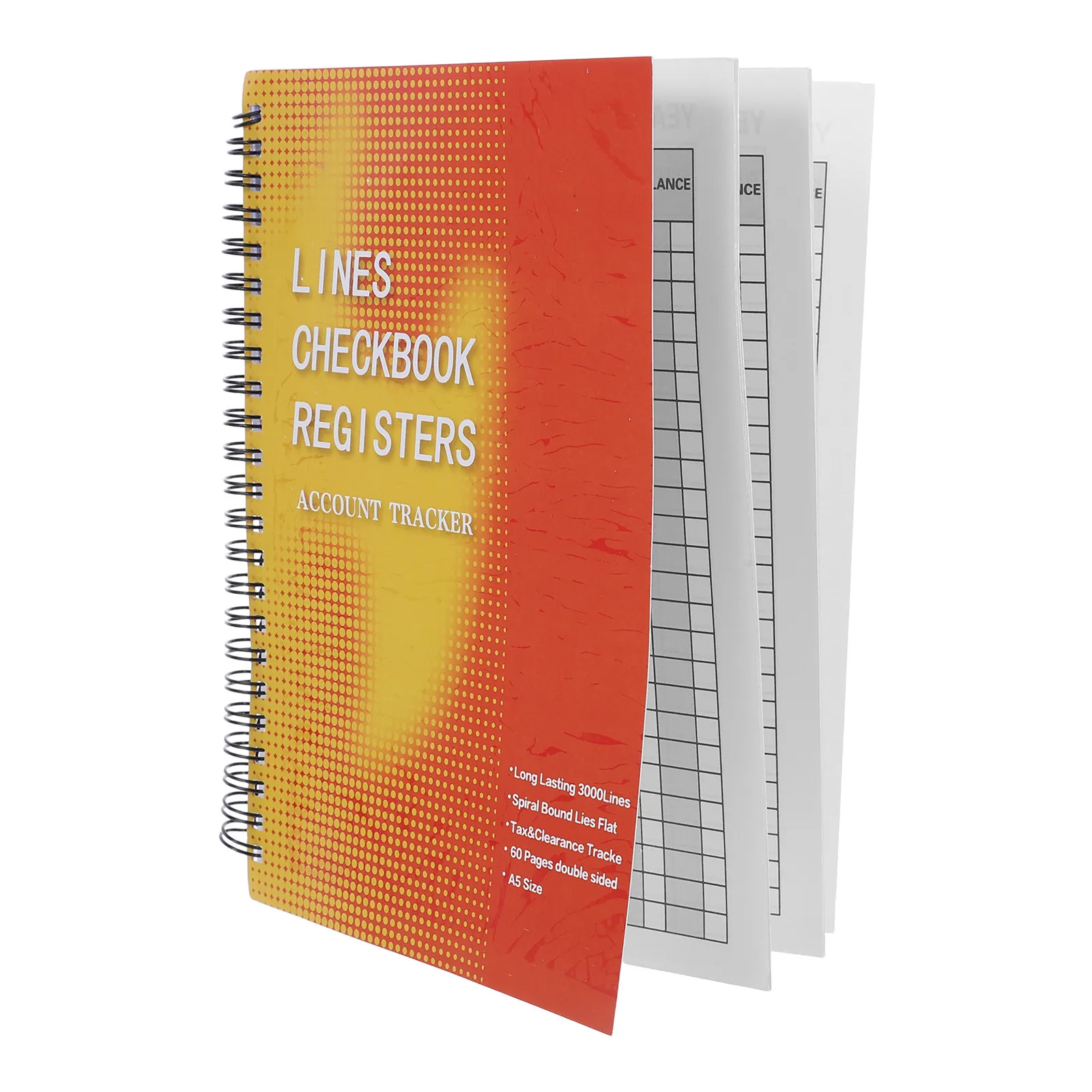 Checkbook Register Notebook Business Use Hardcover Ledger Log Book Transaction Register Checking Account Bank Deposit Record - view 5