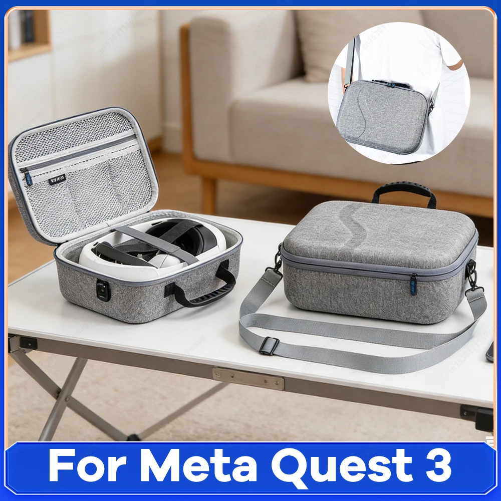 

Портативная сумка через плечо для VR-очков, жесткий защитный чехол для переноски, жесткий защитный чехол для Meta Quest 3