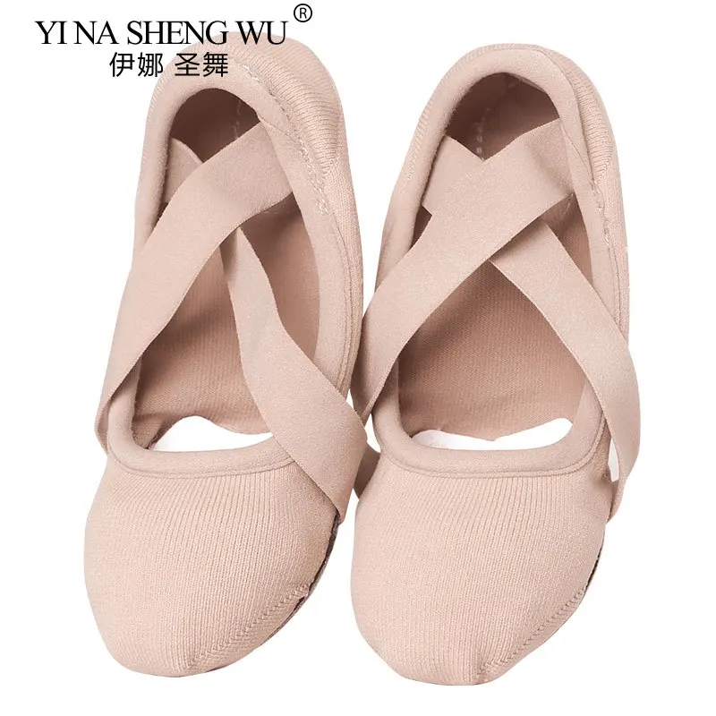 

Женские балетки, балетки на плоской подошве, детские танцевальные тапочки, мягкая эластичная танцевальная обувь для девочек, эластичные женские балетки