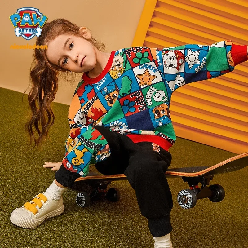 PAW PATROL Children's Sweatshirts, Casual Cartoon Tops for Boys and Girls, Trendy and Handsome Children's Gifts