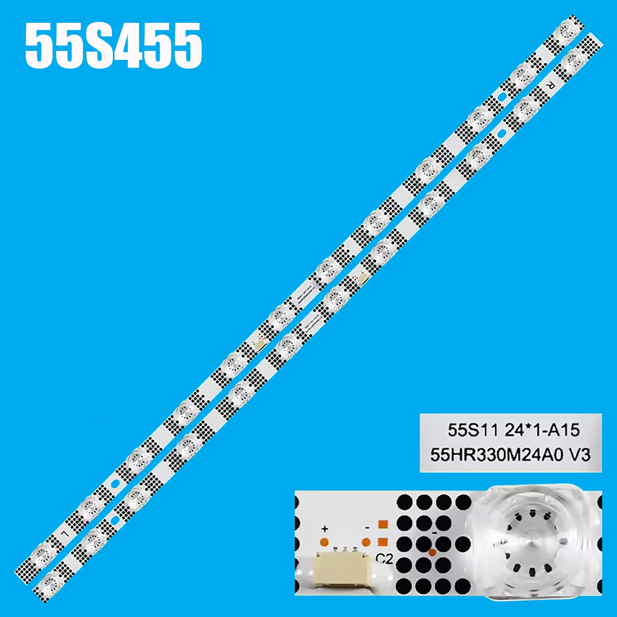 

1/5/10 комплектов светодиодной ленты для подсветки для 55S11 24*1-B01 55S450G 55V6EA 55S451 55S453 55S455 55HR330M24A0 V3 B0101- 000627