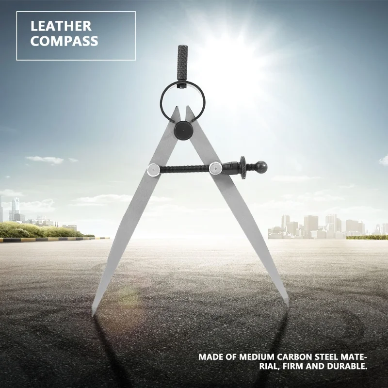 100mm 가죽 디바이더 스프링 회전식 가죽공예 컴퍼스 DIY 재봉 도구