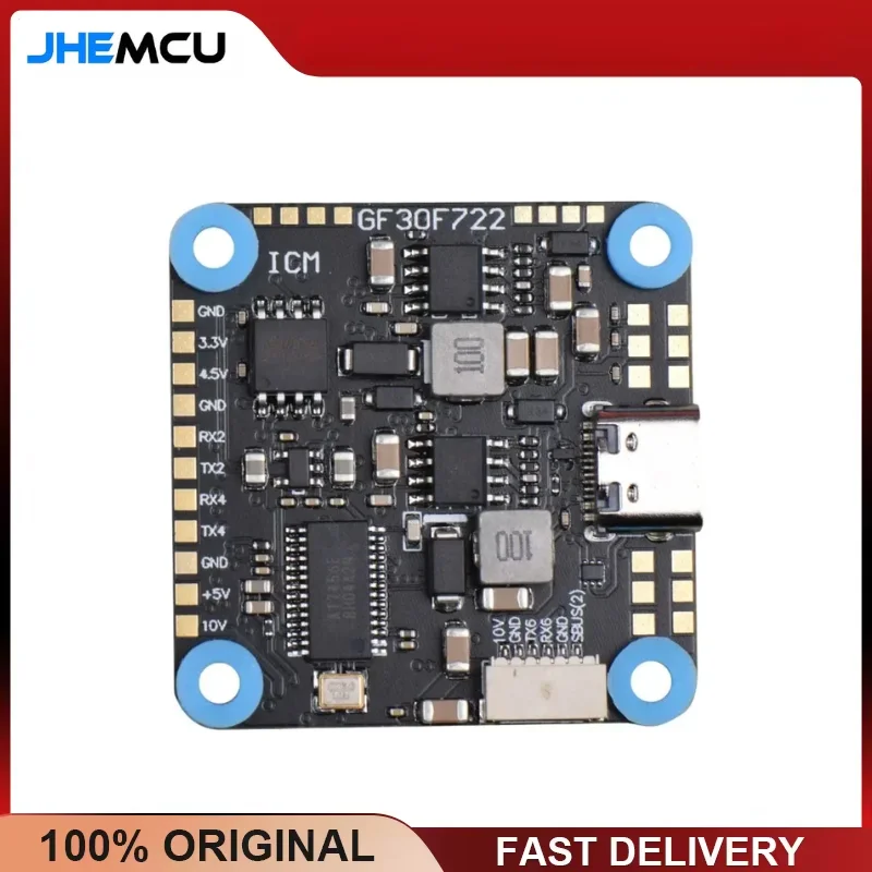 JHEMCU GF30F722 F722 Flight Controller Baro OSD 5V 10V Dual BEC 3-8S 30.5x30.5mm FPV Freestyle HD Drone Quadcopter