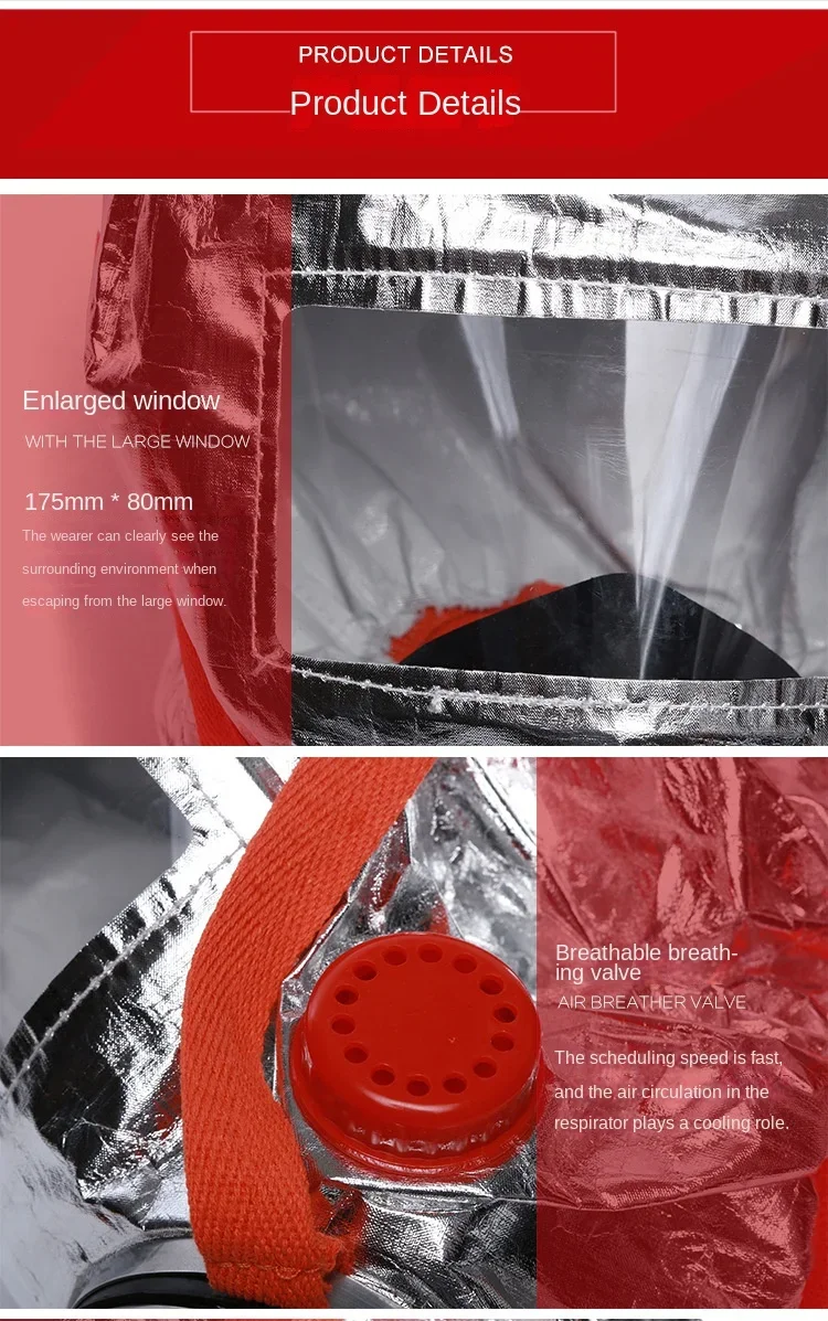 Fire Mask Fire Escape Mask Mask Fireproof Smoke Filter Fire Self-rescue Breathing Apparatus for Children