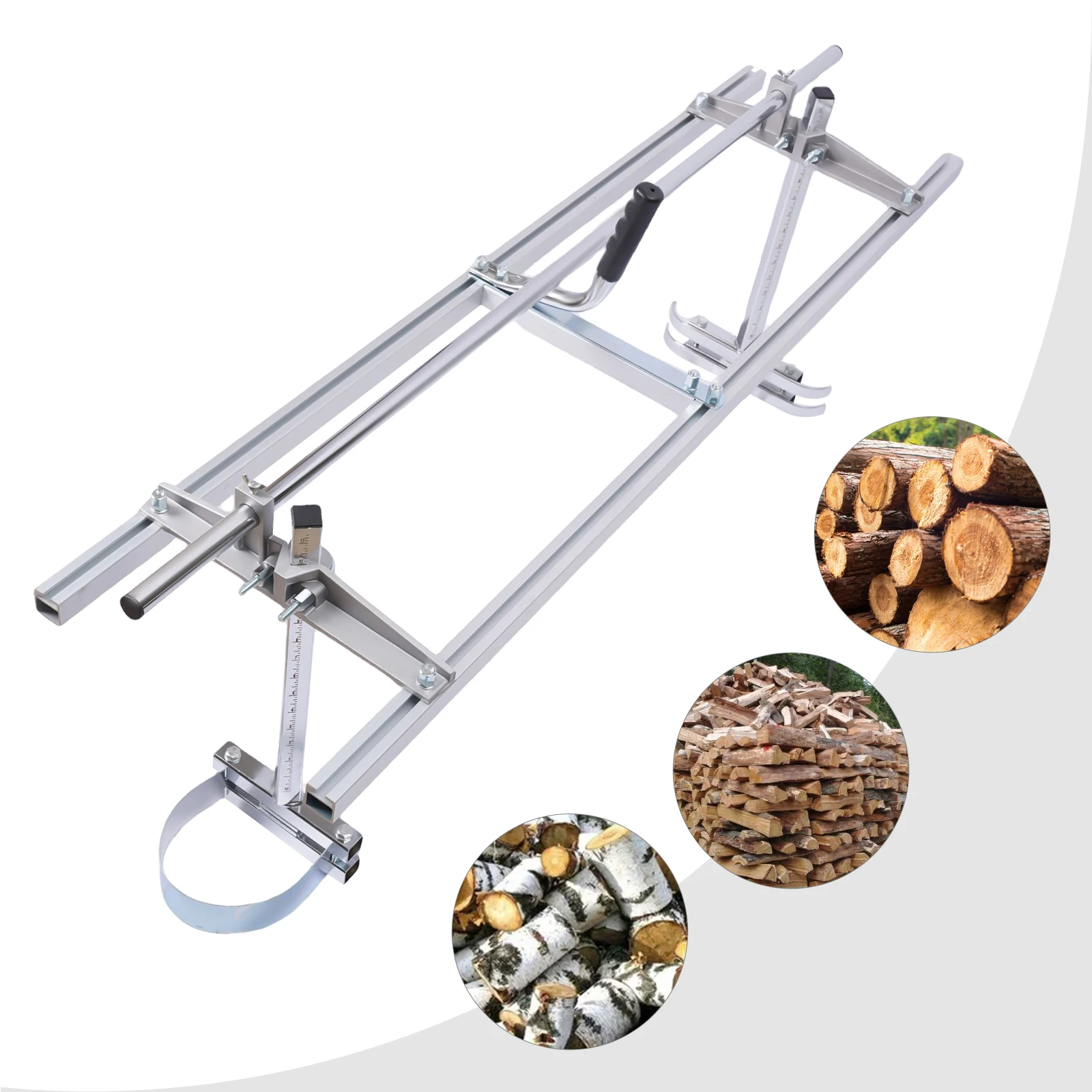 Tragbare 48-Zoll-Kettensägenmühle mit Holzführungsschiene für effizientes Holzschneiden – Detail 1