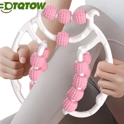 1PC Circular Leg Clamps-360 degree 20 Wheels Muscle Roller - Massager Muscle Roller for Legs Neck Hand Arm Muscle Relax Massager