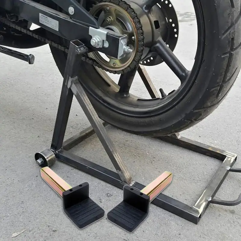 Motorcycle Rear Stand 2pcs Heavy Duty Motorcycle Stand Attachment Swingarm Spool Lift Stand Motorcycle Paddock Stand Hooks image 3