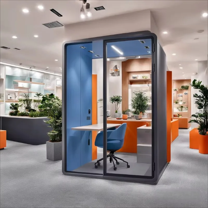 Commercial Soundproof Booth for Office and Home Use, Portable Privacy Booth for Calls Meetings and Remote Work Solution