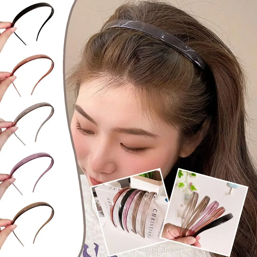 Trendy Sunglasses Frame Shape Acrylic Hairbands For Women Toothed Headband Anti-slip Hair Hoop Turban Fashion Hair Accessor M2N4