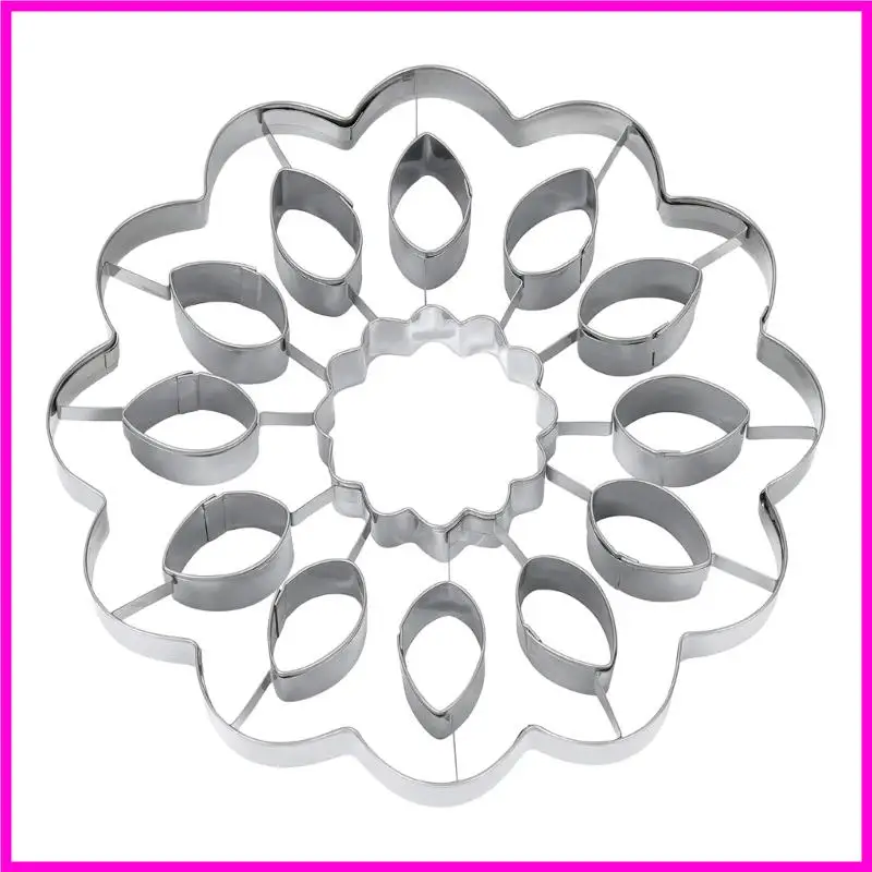 57BE Sun Flor Bolo Bolo aço inoxidável Cutter Cut Cutter Decorativo Mold para entusiastas criativos panificação