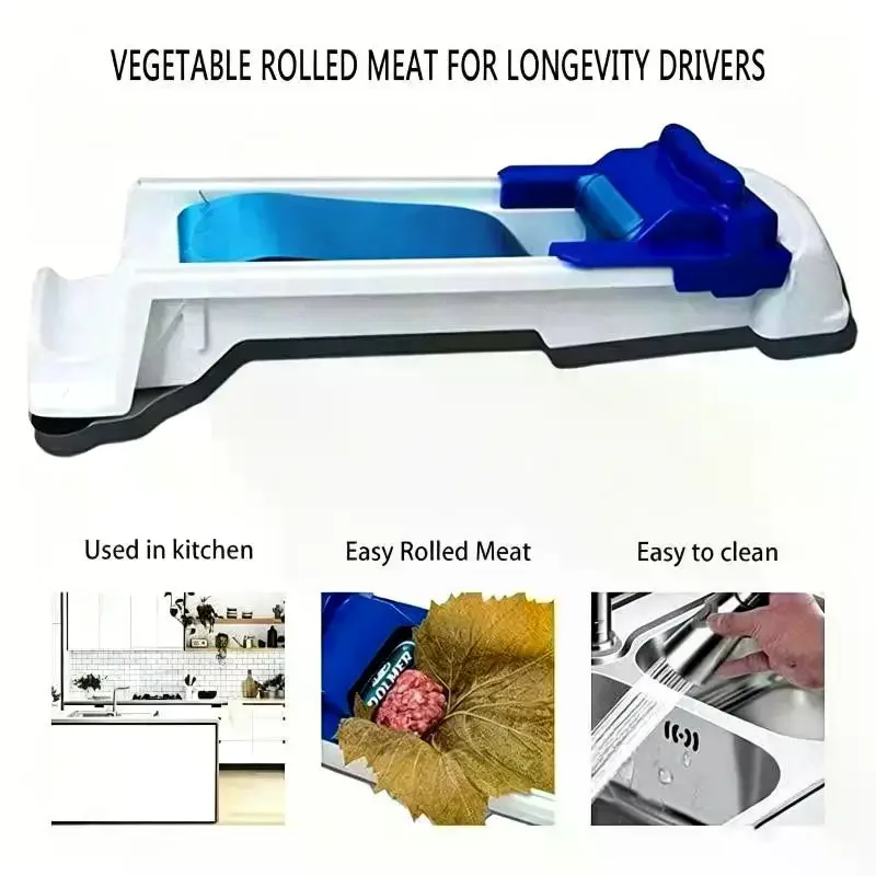 Vegetable Meat Rolling Machine Stuffed Grape Leaf Meat Roller Wrapping Cabbage Meat Rolling Kitchen Gadget