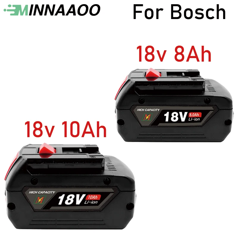 

18 В для аккумулятора Bosch 8 Ач/10 Ач Bosch Professional 18 В литий-ионный аккумулятор для дрели BAT609, BAT610, GBA18V, GSR18V, BAT618, BAT619