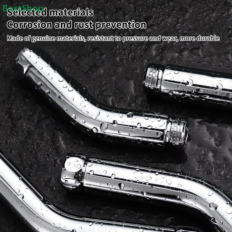 Anschlüsse für den Winkelversteller des Handbrausekopfes, Verlängerungswinkel 135, Duscharm °   Verbinder zur Einstellung des Ellenbogen-Duschwinkels