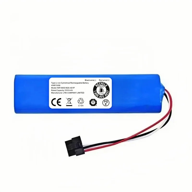 14.8V STYTJ02YM Battery for Xiaomi Mop Pro/Mop 2S Robot Vacuum Cleaner Replacement Battery for Yunmi MVVC01-JG/Haier JX37