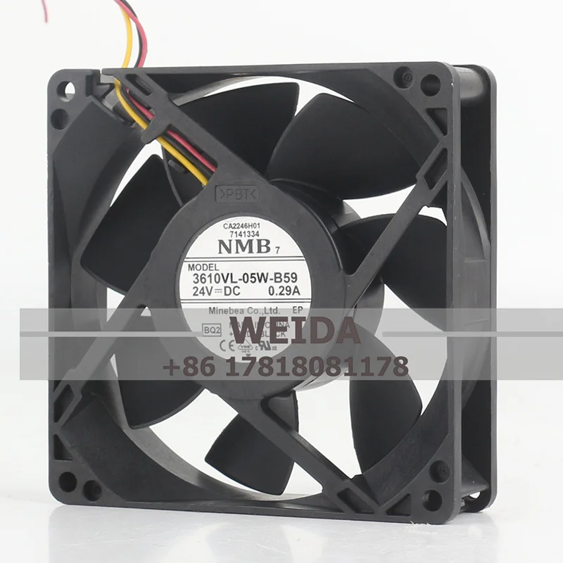 Chassis fan Original NMB 3610VL-05W-B59/B66/ B70 9025 DC24V 0.29A converter cooling fan 90*90*25MM