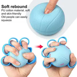 Finger Grip Ball Massage Hand Therapy Grip rinforzante Ball dispositivo per rafforzare le cinque dita riabilitazione per il recupero del rilascio muscolare