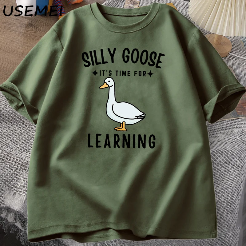 Silly Goose T Shirt First Day of School T-Shirt Funny Back To School Tee Teacher Tshirt Men Women Designer Clothes Cotton Tees image 4