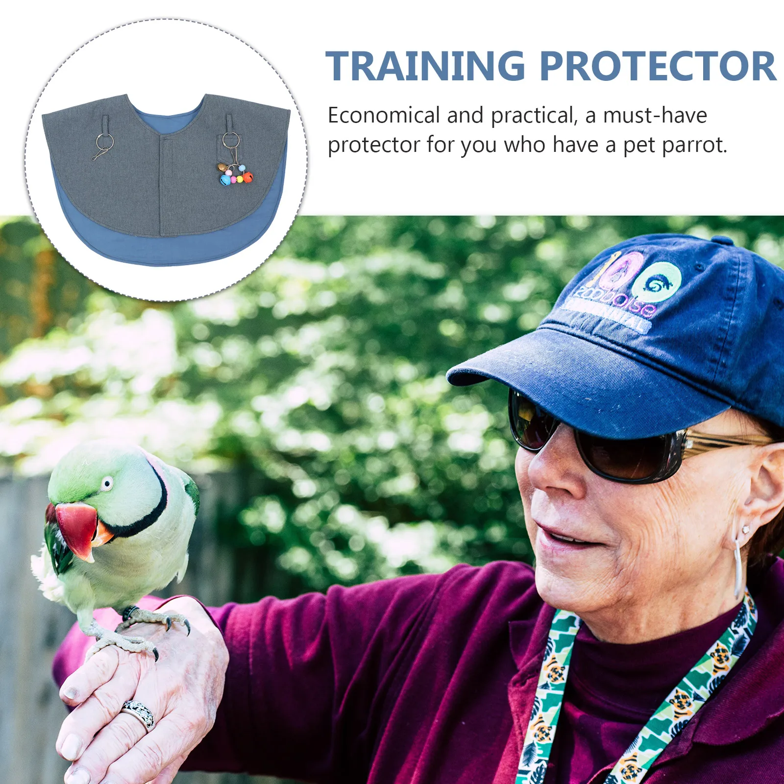 

Parrot Diaper Arm Protector Multi Functional Anti Scratch Cloth Pet Arm Pad Bird Toy Fine Texture Comfortable Anti Dropping