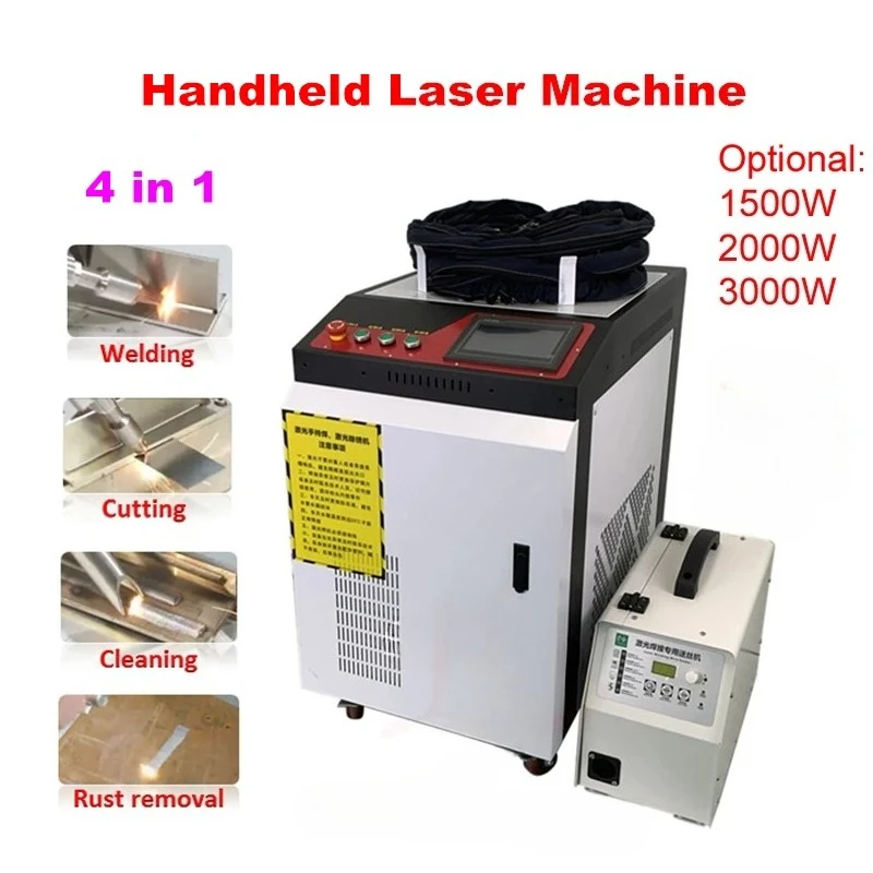 1500W 2200W 3000W Laser Welding Machine Handheld Laser Welder Fiber Laser Machine 5 in 1 for Cleaning