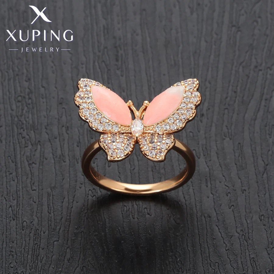 Xuping Jewelry Fashion Elegant New Arrival Schmetterlingsringe mit Goldfarbe für Frauen, Partygeschenk X001222586 – Detail 13