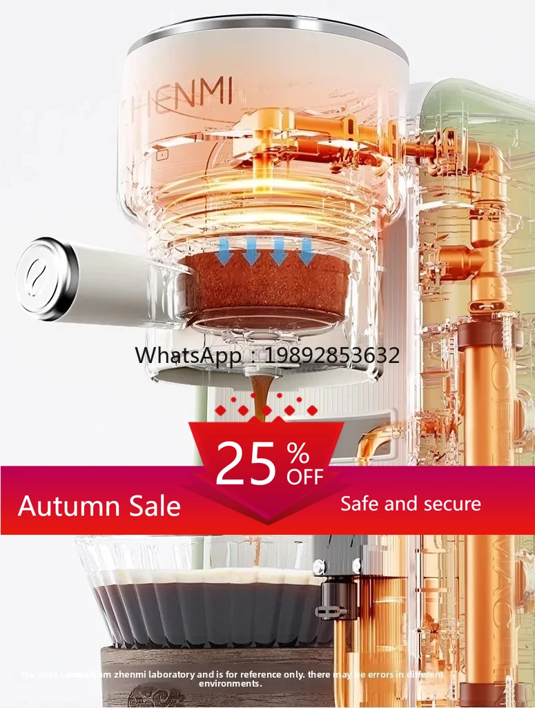 

ZZ Small Portable Coffee Machine Semi-Automatic Home Espresso Tea Drink Machine