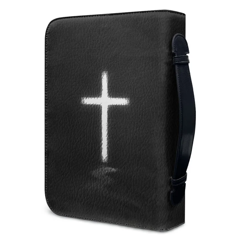 My Bible Affirmations Daily Print Women Zipper Handle Handbags Bible Hymns Custom Bible Cover Case Carrying Bible Storage Bags