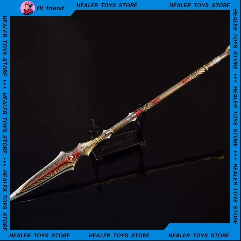 35cm God of War Weapons Draupnir Spear Ragnarok Game Peripheral Metal Samurai Sword Weapon Model Collection Crafts Gift Toy Boys