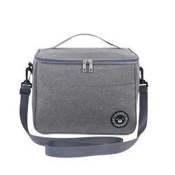 New Portable Lunch Bag Food Thermal Box Waterproof Office Cooler Lunchbox With Shoulder Strap Insulated Case