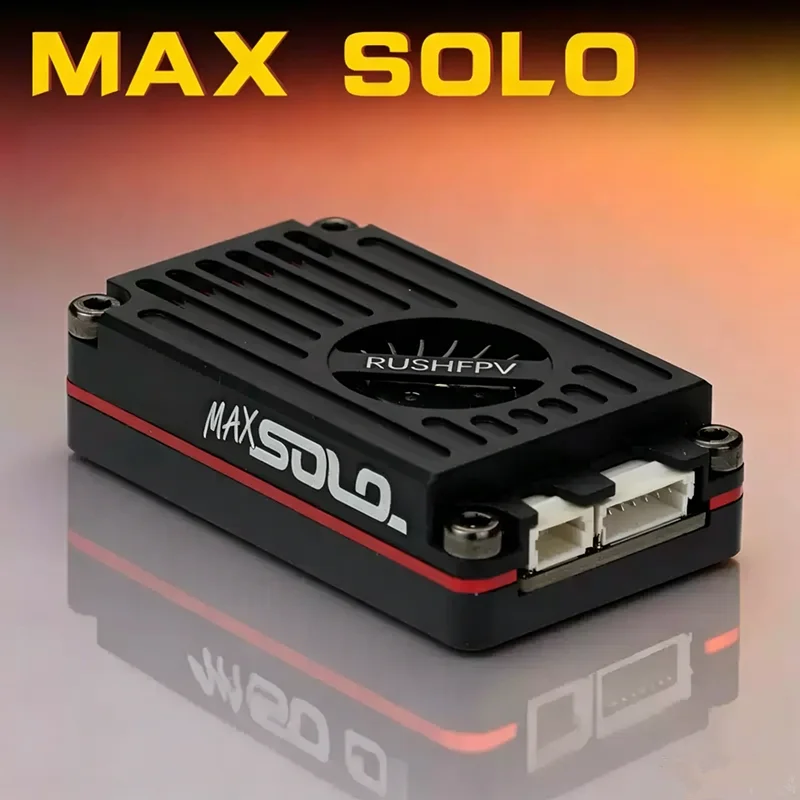 RUSHFPV MAX SOLO 5.8G FPV VTX, Max 2500mW High Power, Active Cooling Fan SmartAudio 7-36V Input for Extreme Long Range Drone
