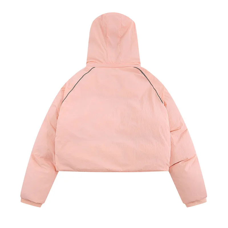 Damska kurtka zimowa 2023 krótki wyściełany sweter ciepła odzież zimowa dla kobiet damska odzież wierzchnia wyściółka damska damska